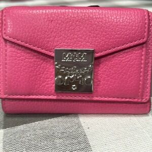 MCM RARE Pink Leather Wallet